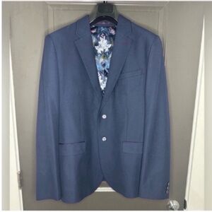 Ted Baker London Navy Slim Fit Blazer 44R / Ted Size 6 Luxury